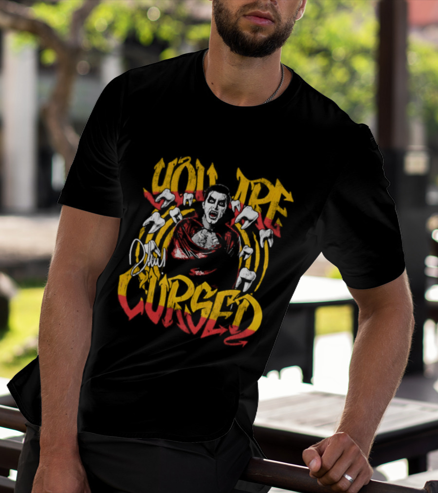 Danhausen You Are Cursed Vintage Graffiti Teeth T-Shirt