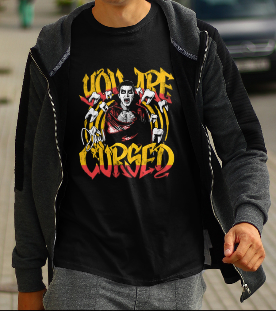 Danhausen You Are Cursed Vintage Graffiti Teeth T-Shirt