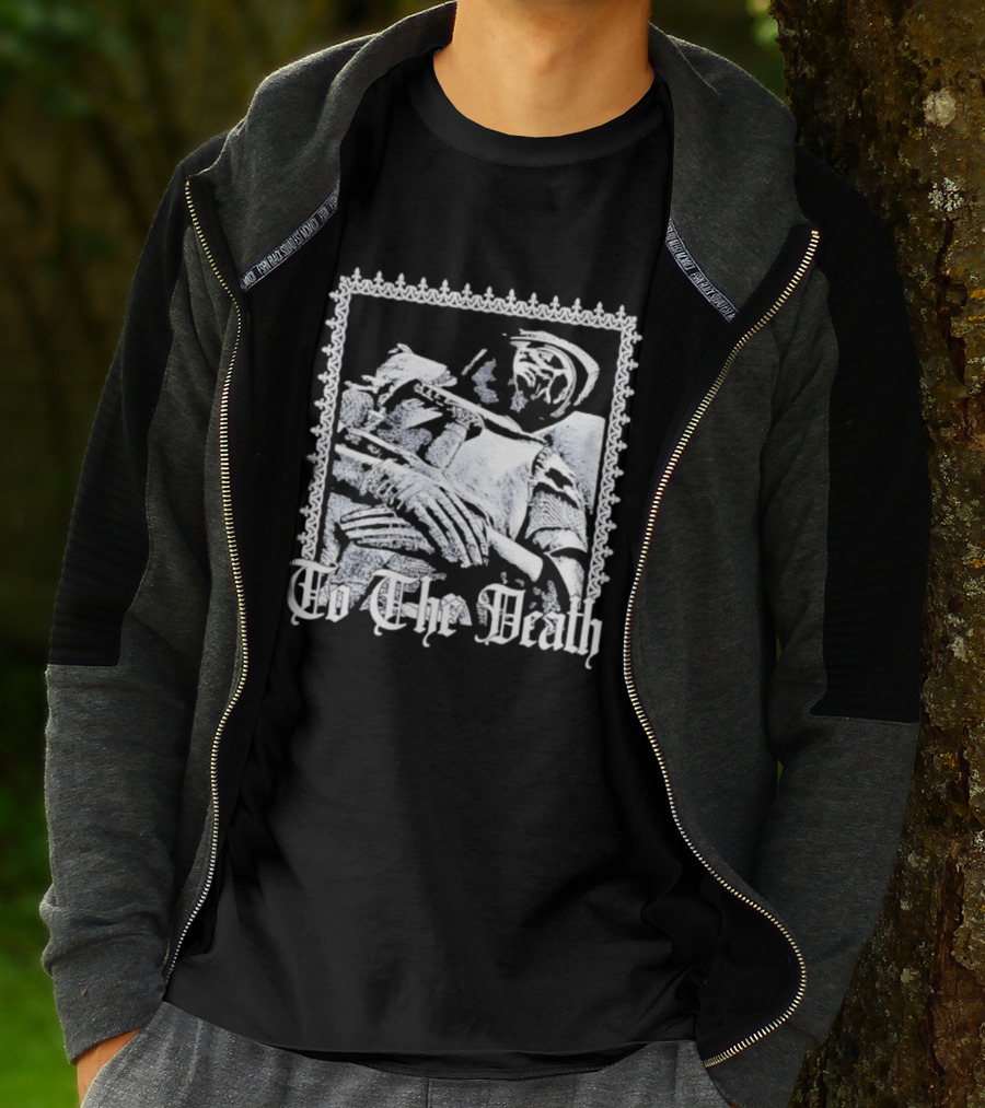 Effigy Of A Fallen Knight To The Death Metal Band Black T-Shirt