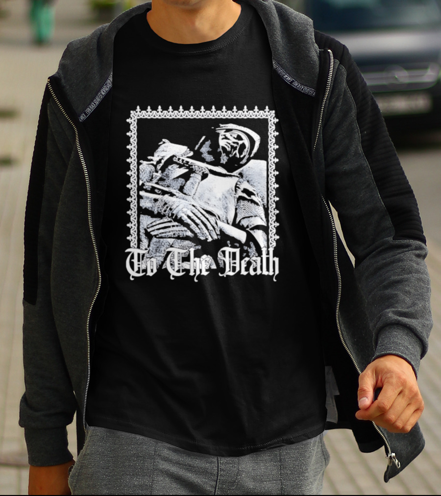Effigy Of A Fallen Knight To The Death Metal Band Black T-Shirt