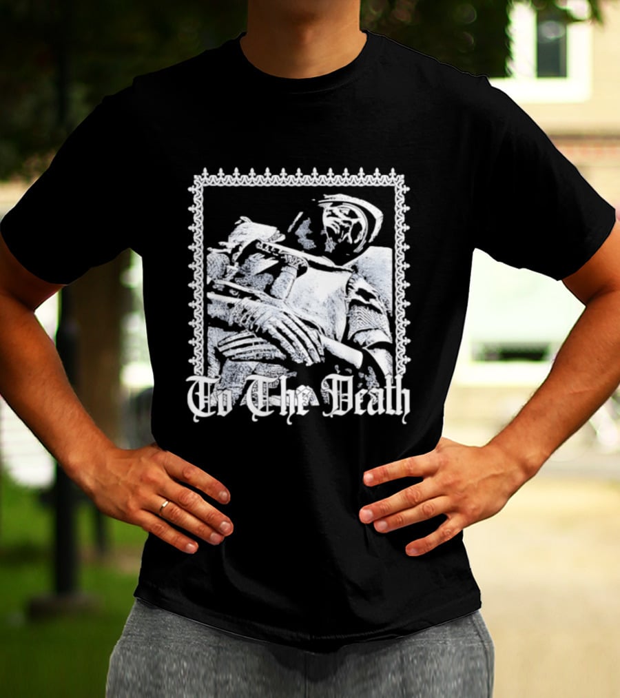Effigy Of A Fallen Knight To The Death Metal Band Black T-Shirt