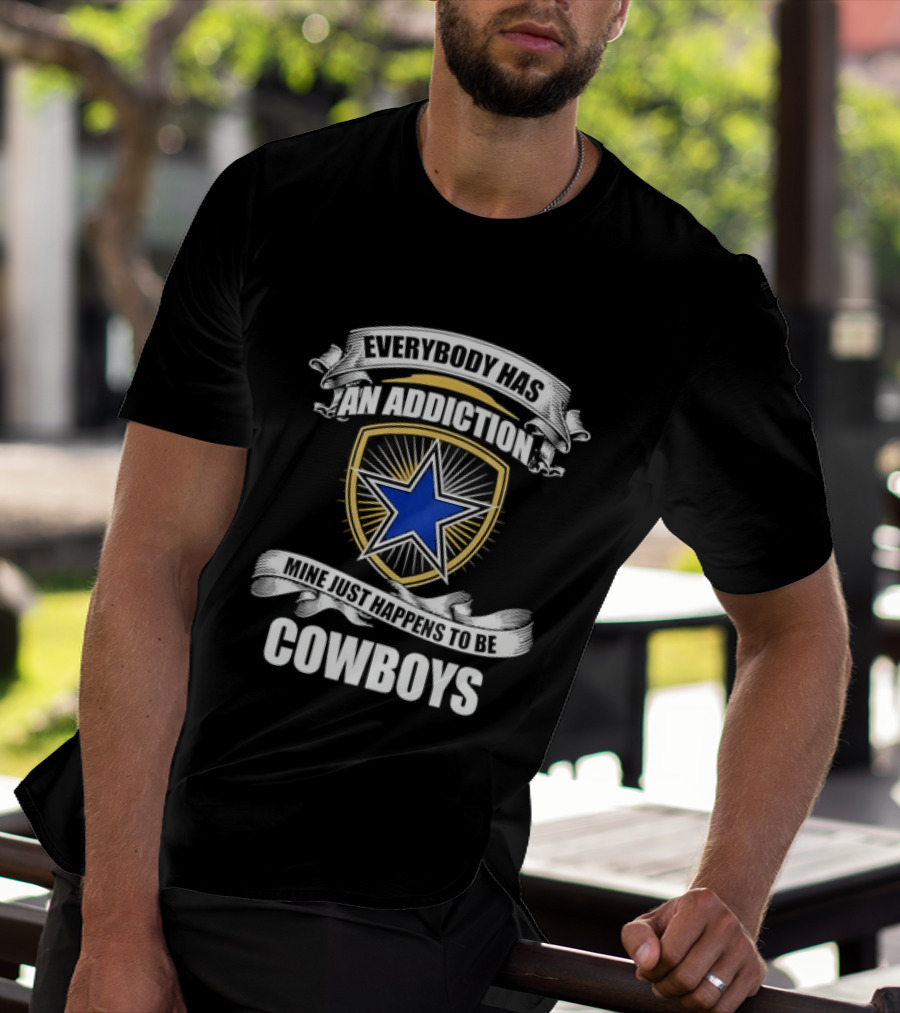Dallas Cowboys Addiction Star Emblem Fans T-Shirt