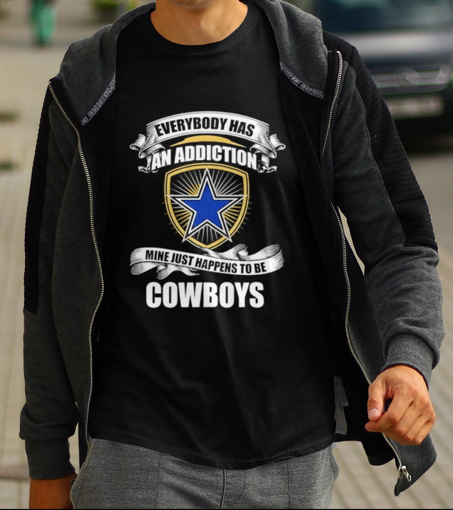 Dallas Cowboys Addiction Star Emblem Fans T-Shirt