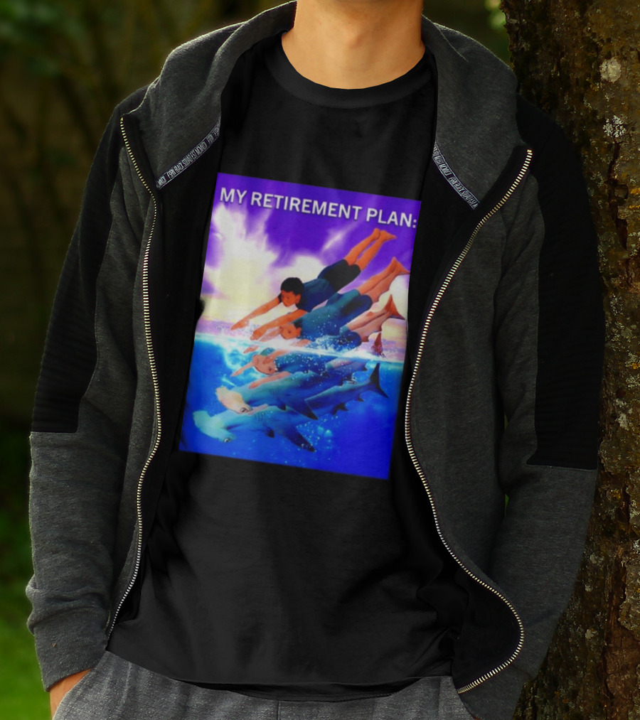 My Retirement Plan Hammerhead Shark Swimming Diving Adventure T-Shirt