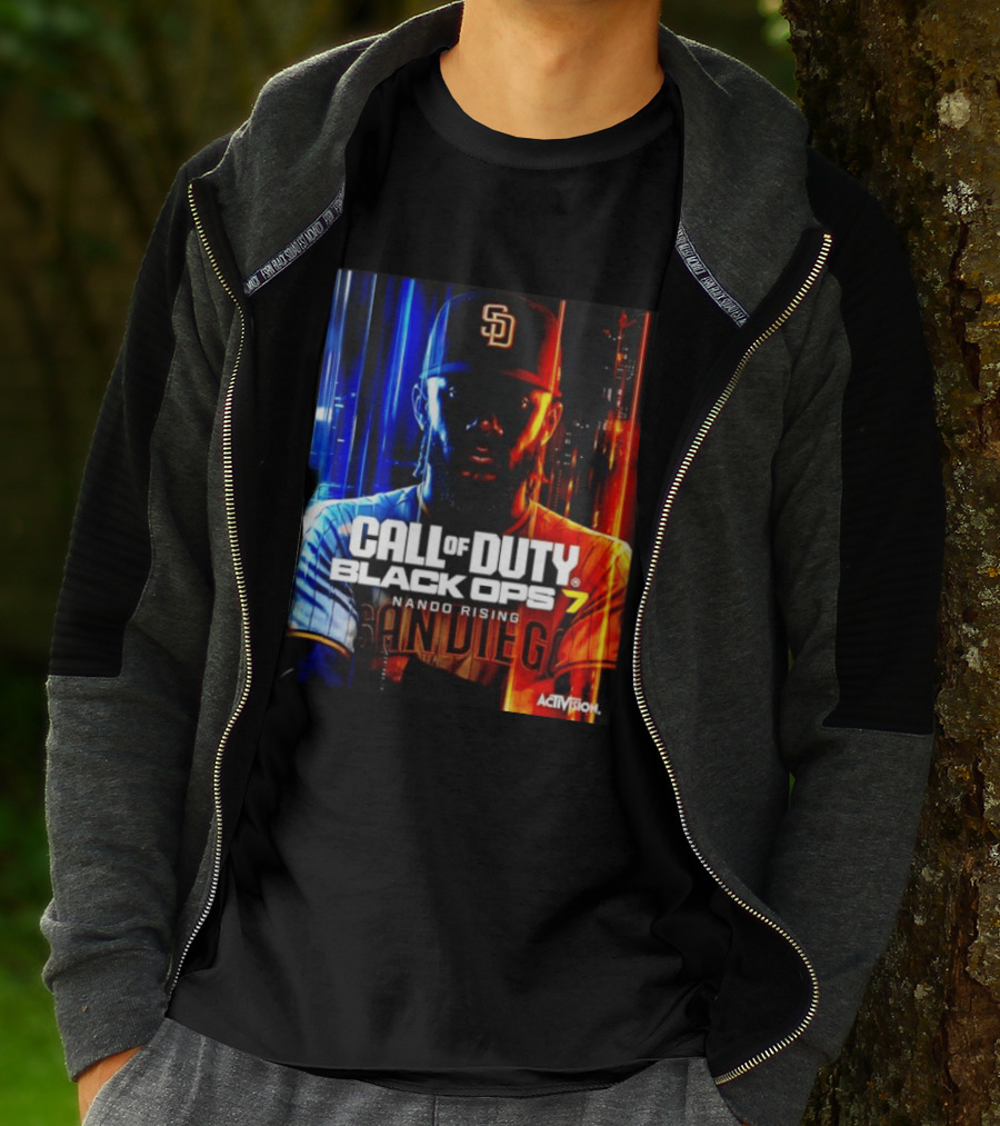 Call Of Duty Black Ops 7 Nando Rising San Diego SD Cap T-Shirt
