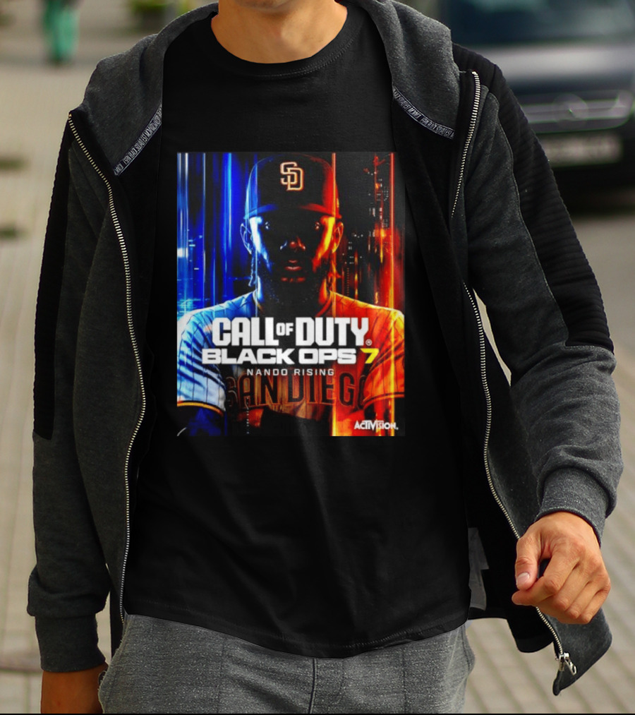 Call Of Duty Black Ops 7 Nando Rising San Diego SD Cap T-Shirt