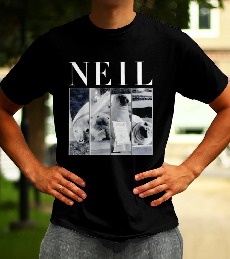 Neil The Seal Animal Meme Funny Seal Faces T-Shirt