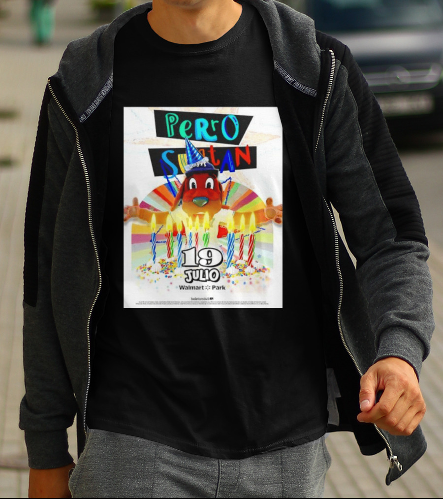 Perro Sultan Birthday Event 19 Julio Walmart Park Celebration T-Shirt