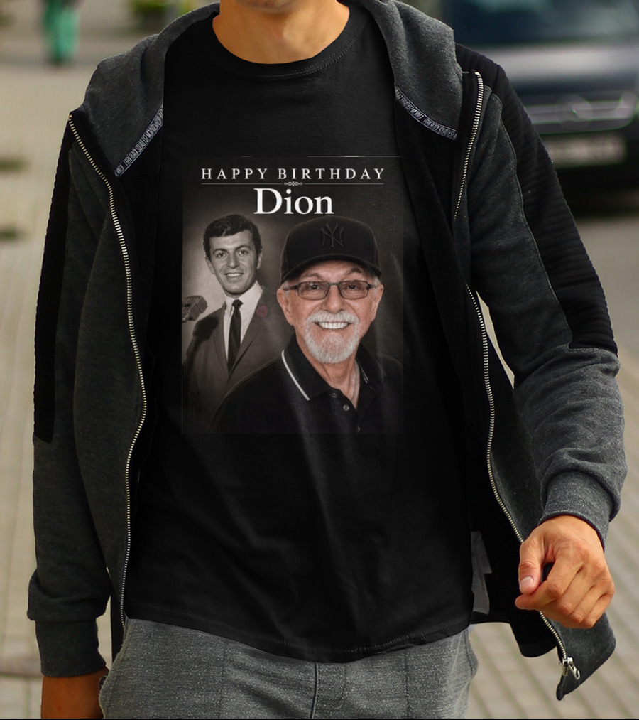 Happy Birthday Dion Iconic Celebration With Smiling T-Shirt