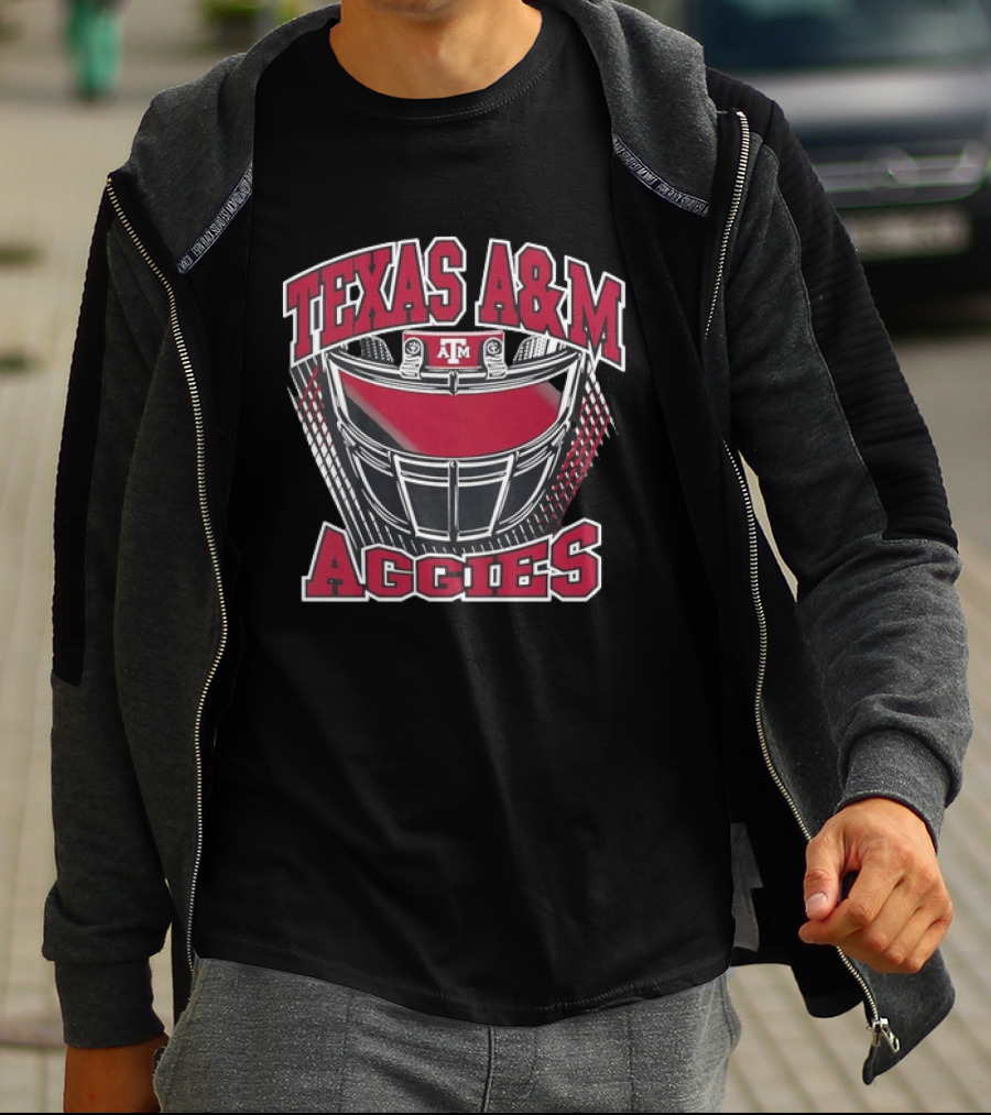 Texas A&M Aggies Football Helmet Varsity Spirit T-Shirt