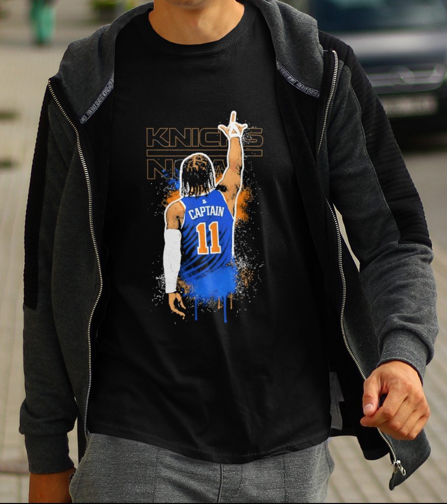 Captain 11 Knicks Now Basketball T-Shirt