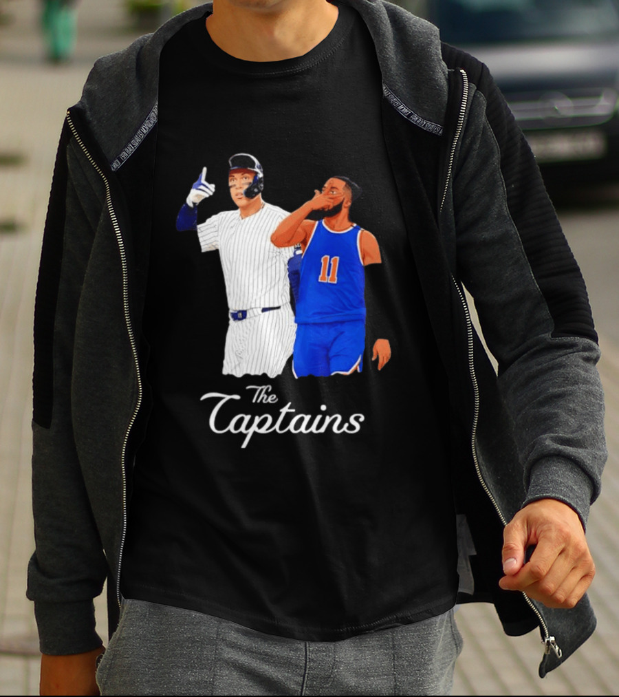 Aaron Judge New York Yankees Jalen Brunson New York Knicks The Captains T-Shirt