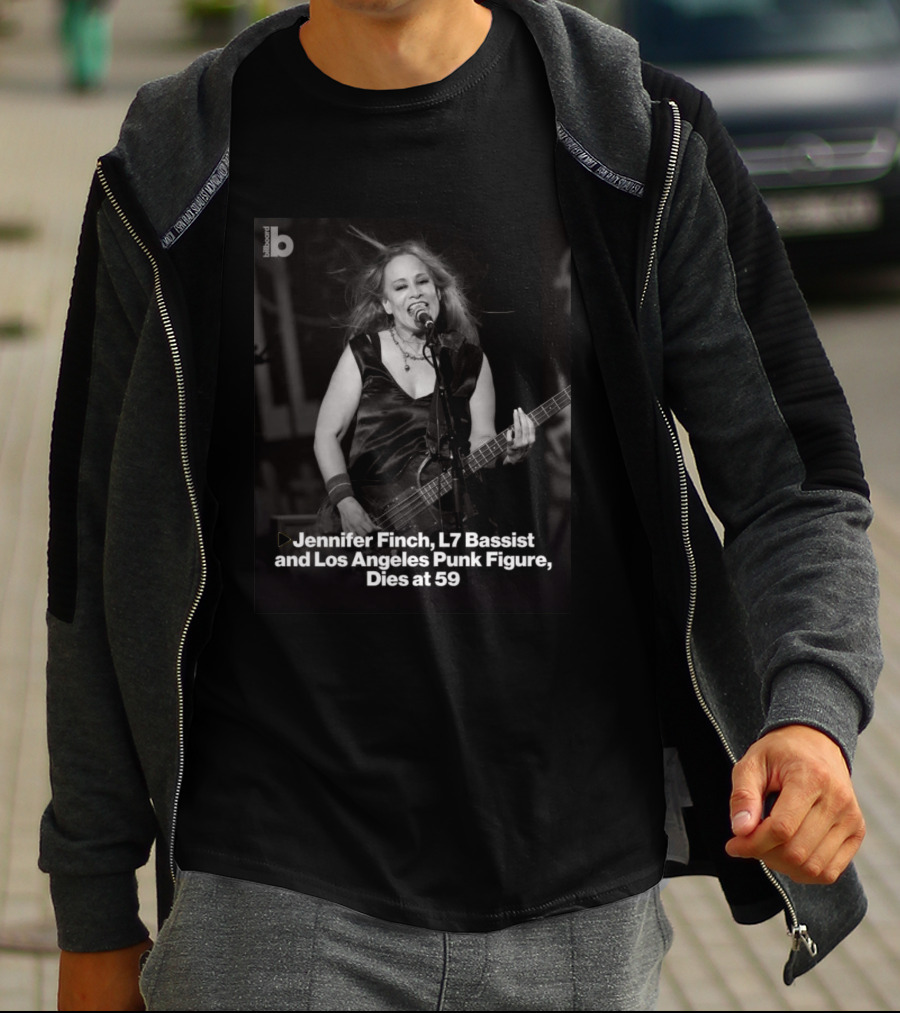 Jennifer Finch L7 Bassist Los Angeles Punk Icon Dies At 59 T-Shirt