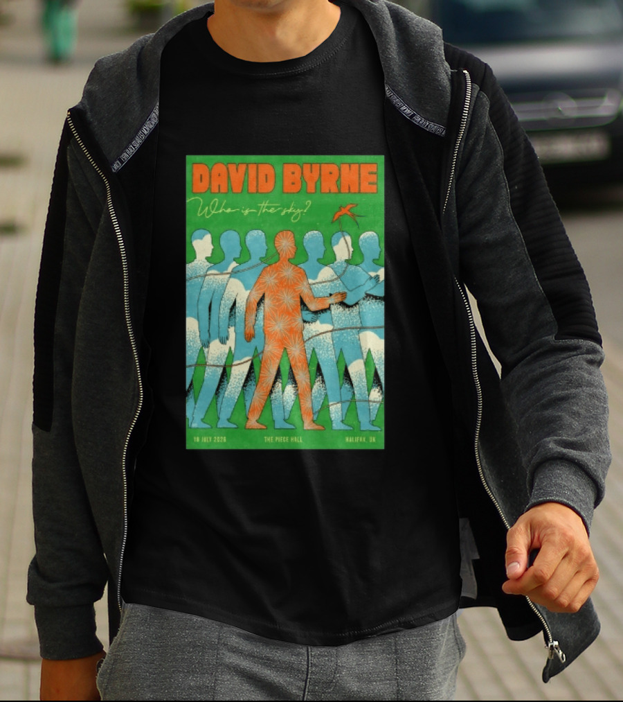 David Byrne Who Is The Sky Tour The Piece Hall Halifax UK July 18 2026 T-Shirt