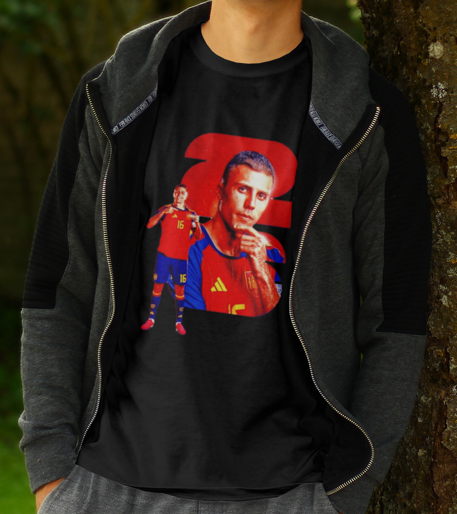 Rodrigo Hernández Cascante Rodri No 16 Spain Manchester City Football Player T-Shirt
