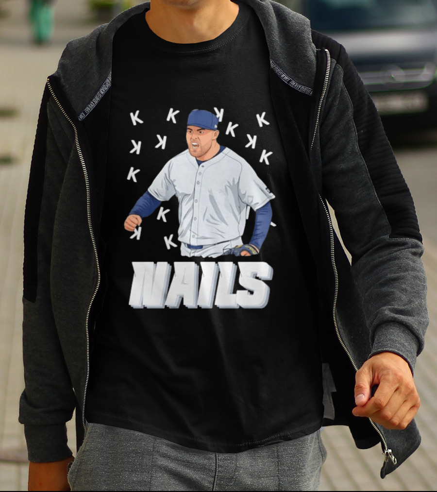 Logan Gilbert Strikeout Pitcher Seattle Mariners NAILS Baseball Fan T-Shirt