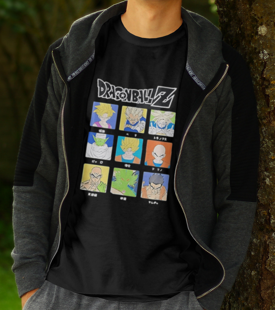 Dragon Ball Z Gohan Vegeta Trunks Piccolo Goku Krillin Tien Shenron Yamcha Anime Characters T-Shirt