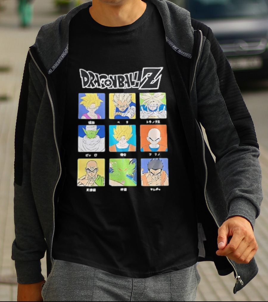 Dragon Ball Z Gohan Vegeta Trunks Piccolo Goku Krillin Tien Shenron Yamcha Anime Characters T-Shirt