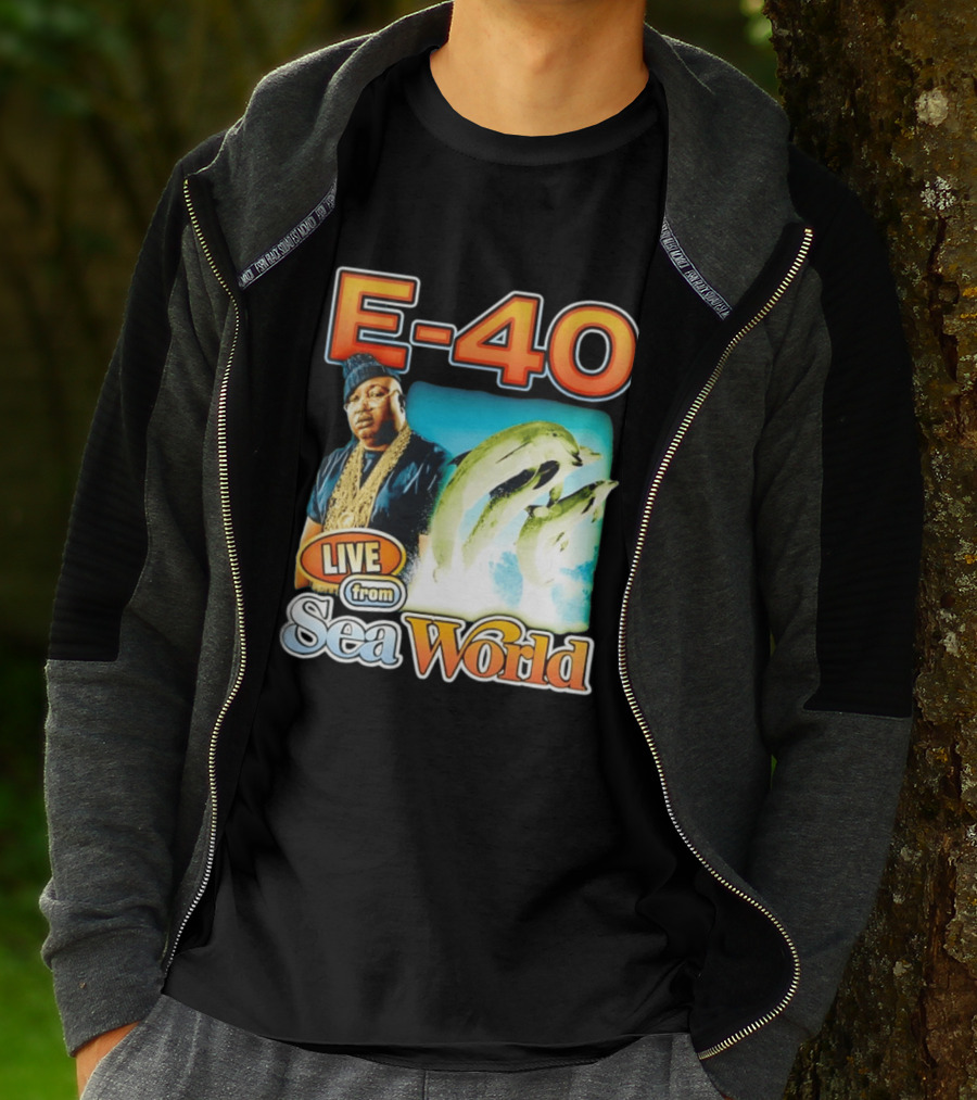 E 40 Live From Sea World With Dolphins T-Shirt