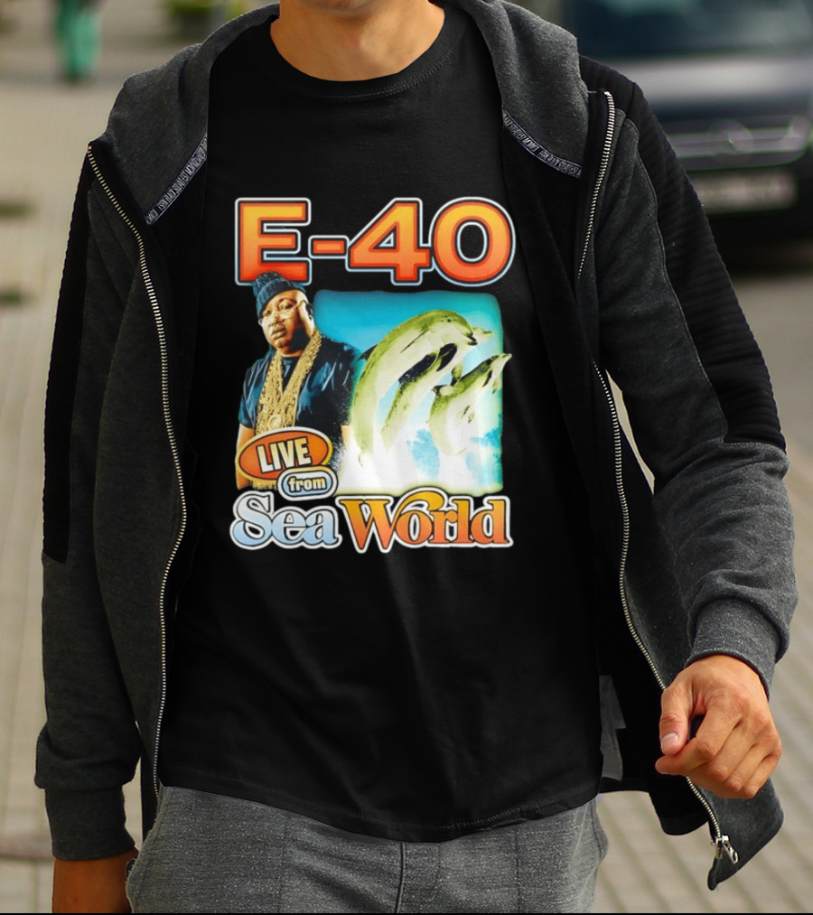 E 40 Live From Sea World With Dolphins T-Shirt