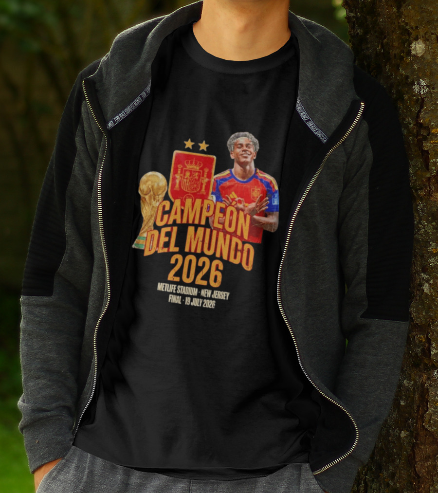 Spain Campeon Del Mundo 2026 Metlife Stadium New Jersey Final 19 Jul 2026 T-Shirt