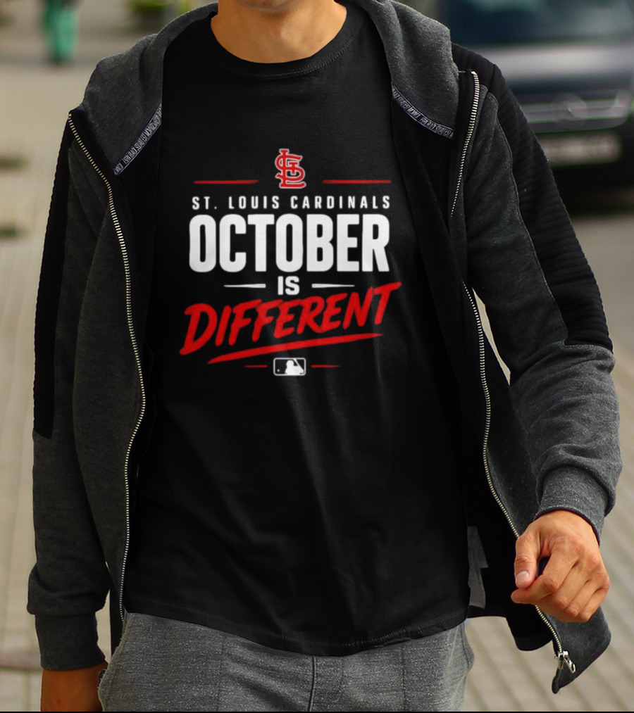 St. Louis Cardinals October Is Different MLB Postseason 2026 T-Shirt