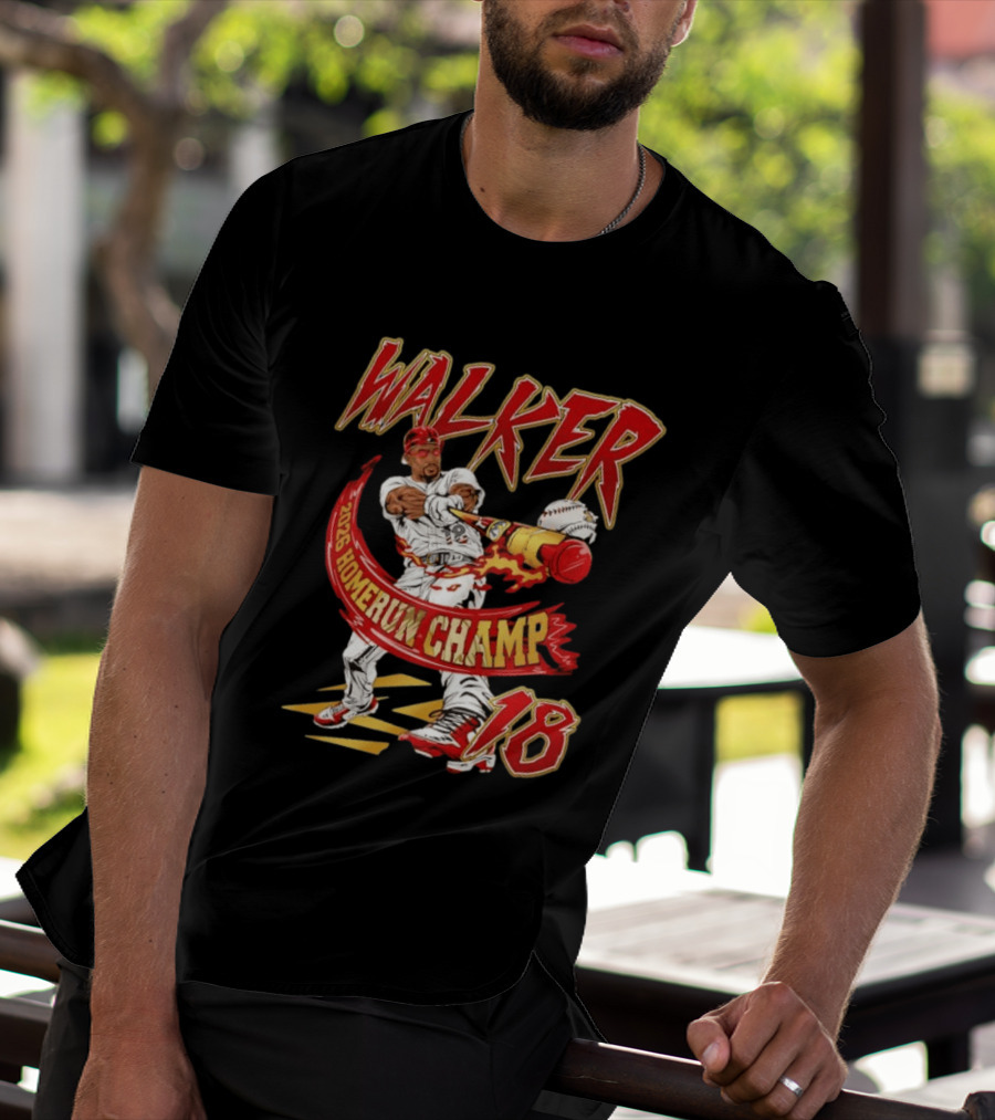 Walker 2026 Home Run Champ 18 MLB Baseball Player T-Shirt