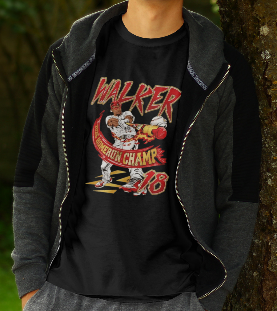 Walker 2026 Home Run Champ 18 MLB Baseball Player T-Shirt