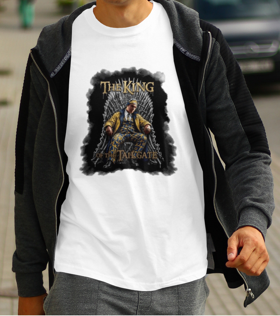 The King Of The Tailgate Chicago Bears Bill Murray Thrones Chair T-Shirt