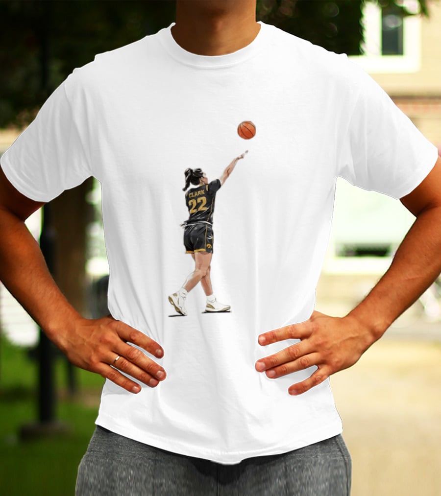 Caitlin Clark 22 Iowa Basketball WNBA Game Day Indiana Fever T-Shirt