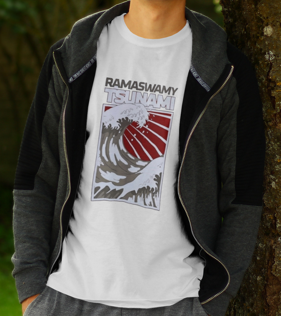Ramaswamy Tsunami Japanese Wave T-Shirt
