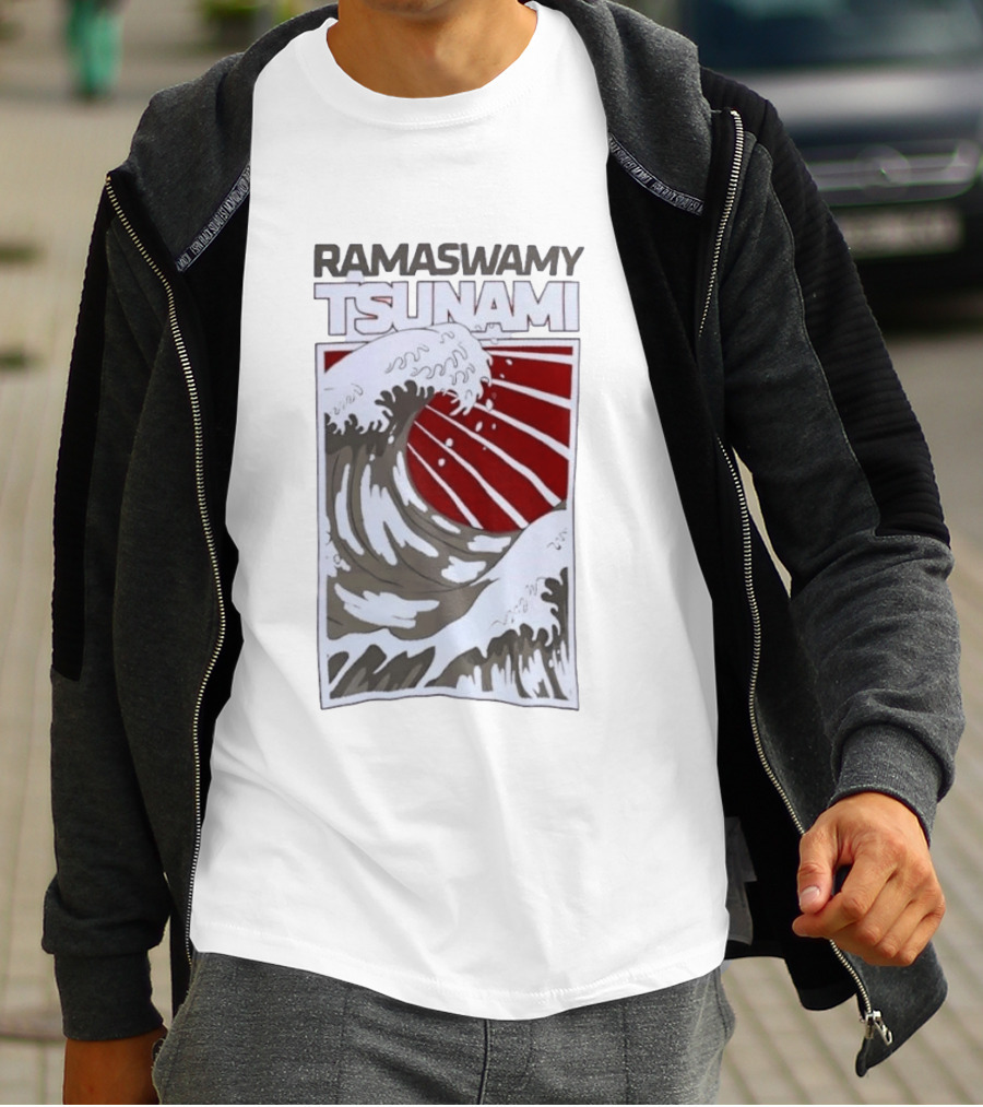 Ramaswamy Tsunami Japanese Wave T-Shirt