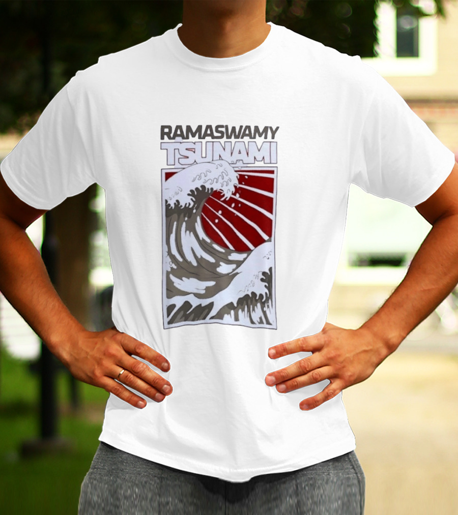 Ramaswamy Tsunami Japanese Wave T-Shirt