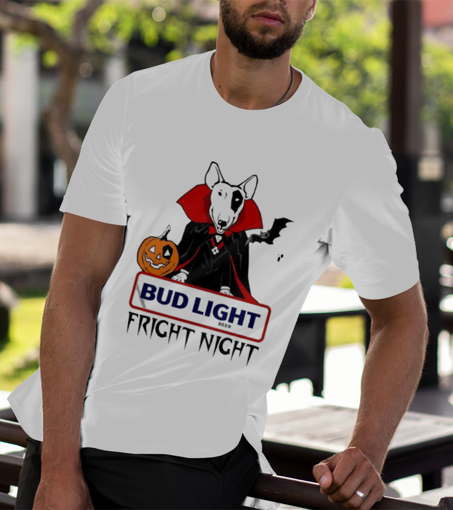 Bud Light Spuds MacKenzie Fright Night 80s Halloween T-Shirt