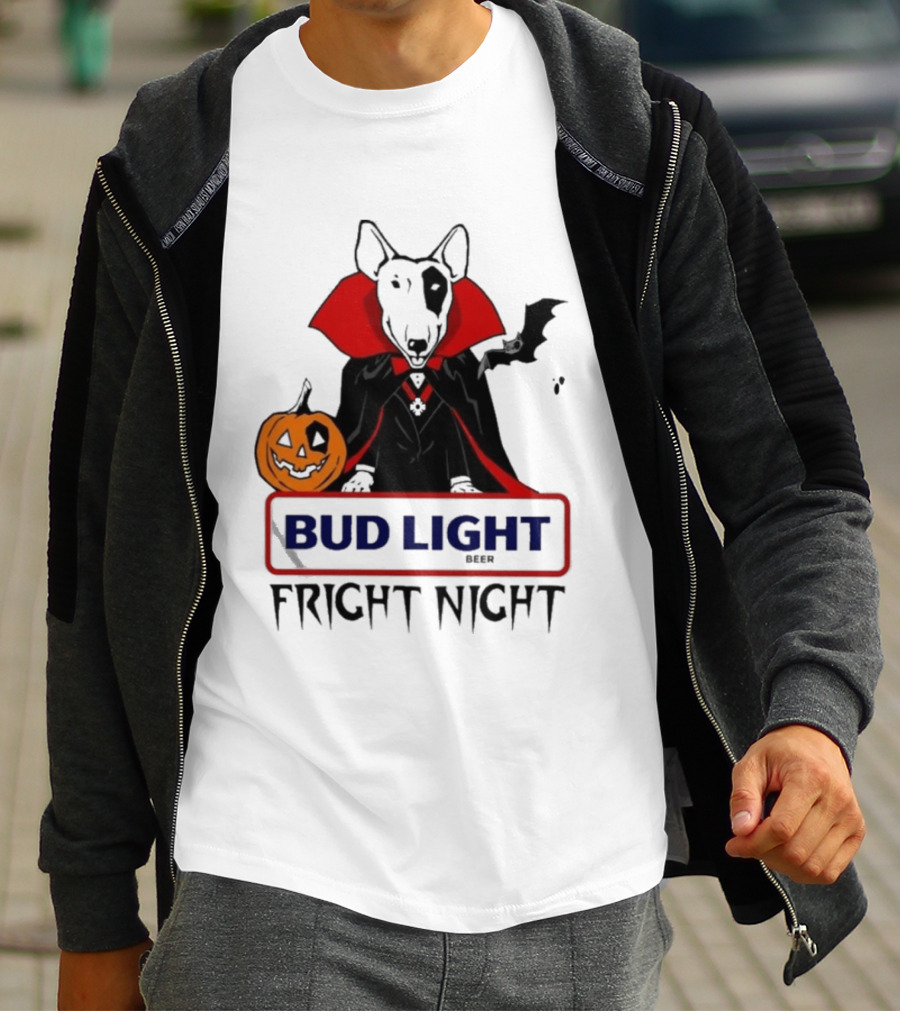 Bud Light Spuds MacKenzie Fright Night 80s Halloween T-Shirt