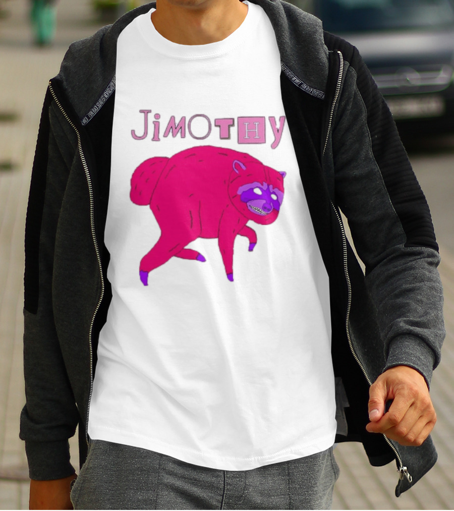 Jimothy Pink Raccoon T-Shirt