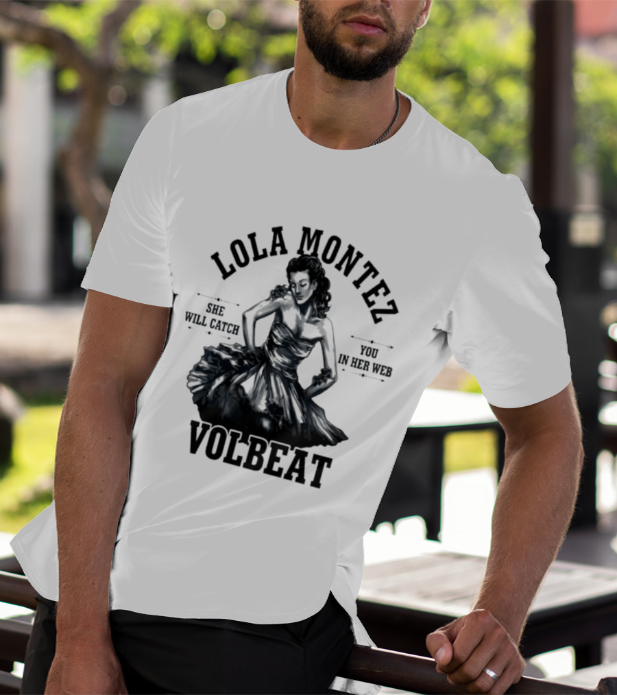 Lola Montez Volbeat Rock Music Tour Edition T-Shirt