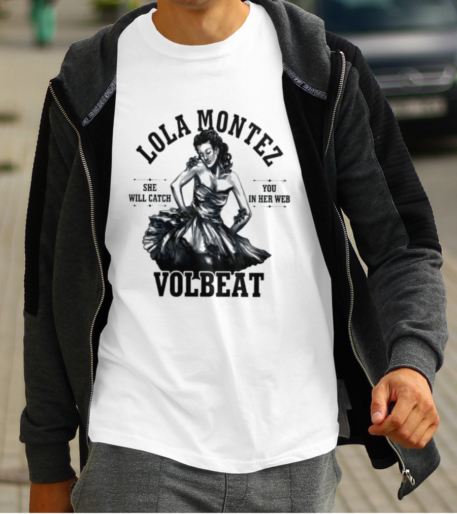 Lola Montez Volbeat Rock Music Tour Edition T-Shirt