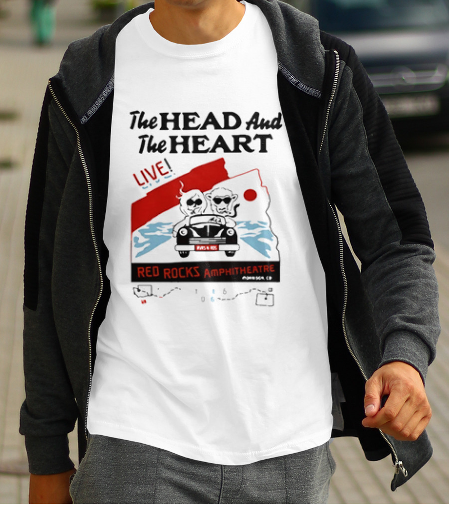 The Head And The Heart Live Red Rocks Amphitheatre Concert T-Shirt