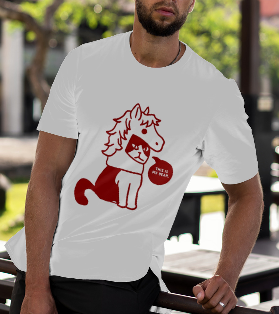Year Of The Horse 2026 Chinese Lunar New Year Zodiac Cat T-Shirt