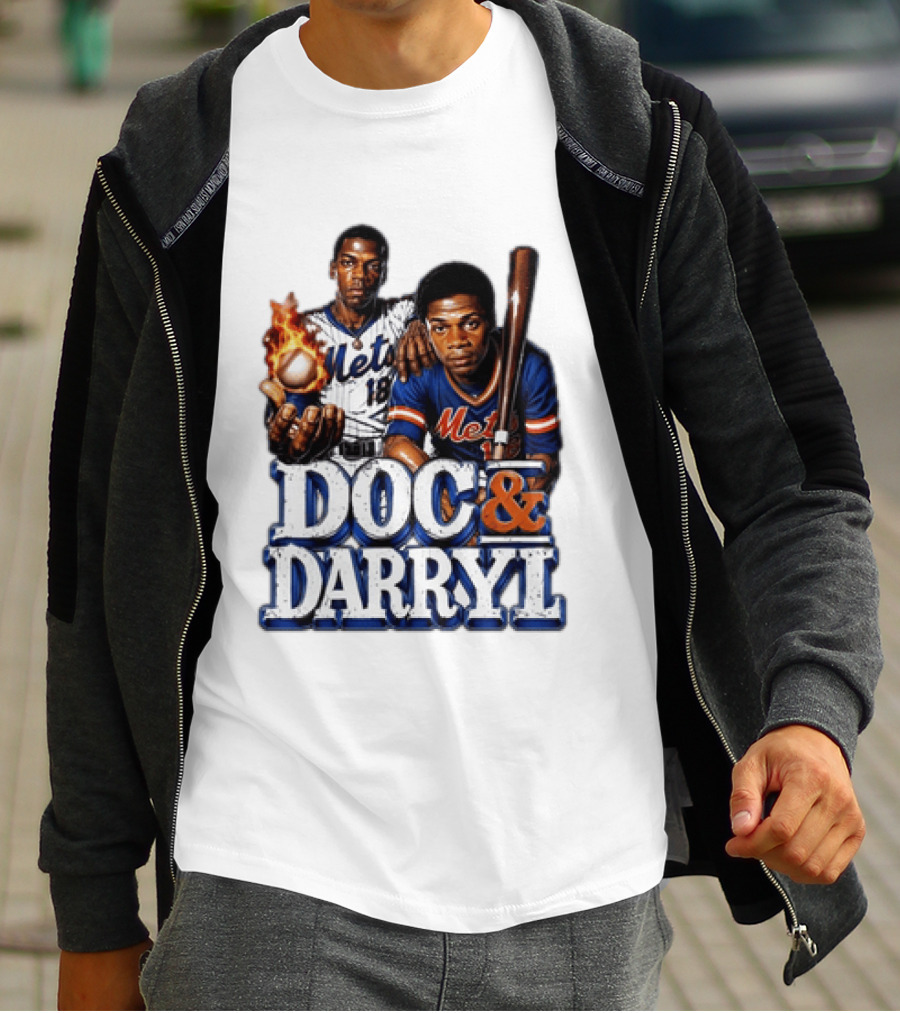 New York Mets Doc Gooden Darryl Strawberry Mets Iconic MLB Legends T-Shirt