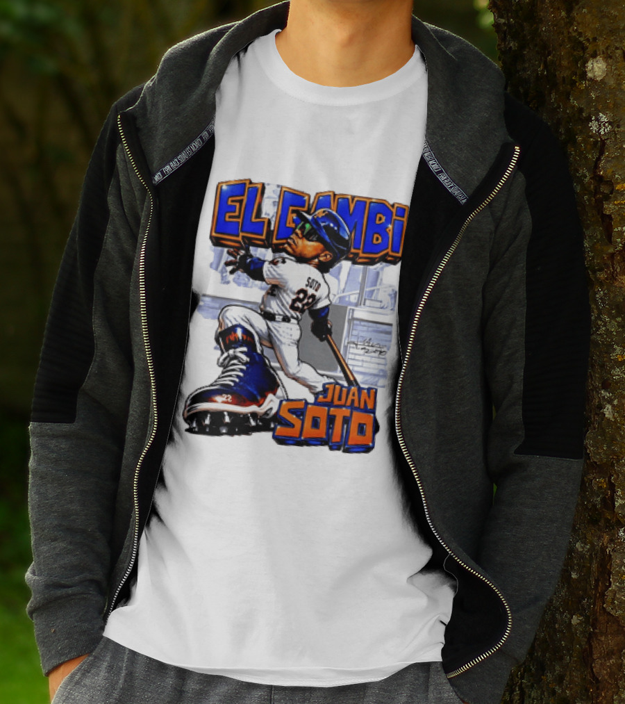 New York Mets El Gambi Juan Soto 22 Baseball T-Shirt