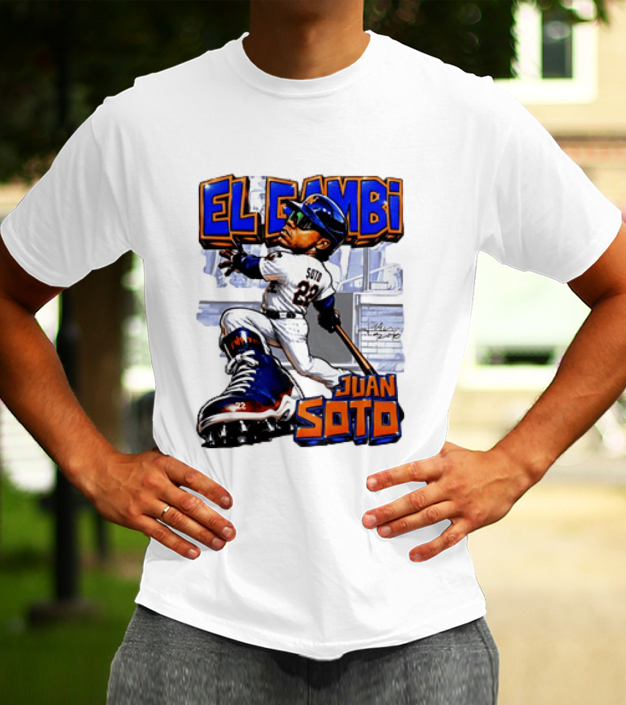 New York Mets El Gambi Juan Soto 22 Baseball T-Shirt