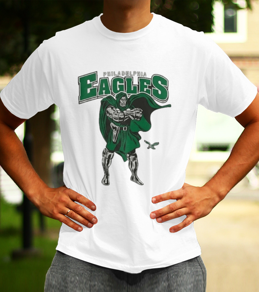 Philadelphia Eagles Doctor Doom 2026 Villain Collaboration T-Shirt