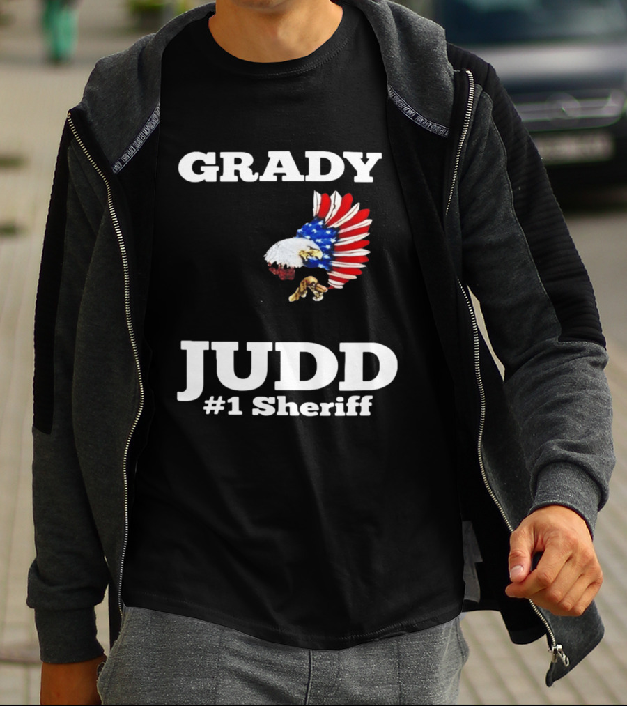 Grady Judd #1 Sheriff Patriotic Eagle T-Shirt