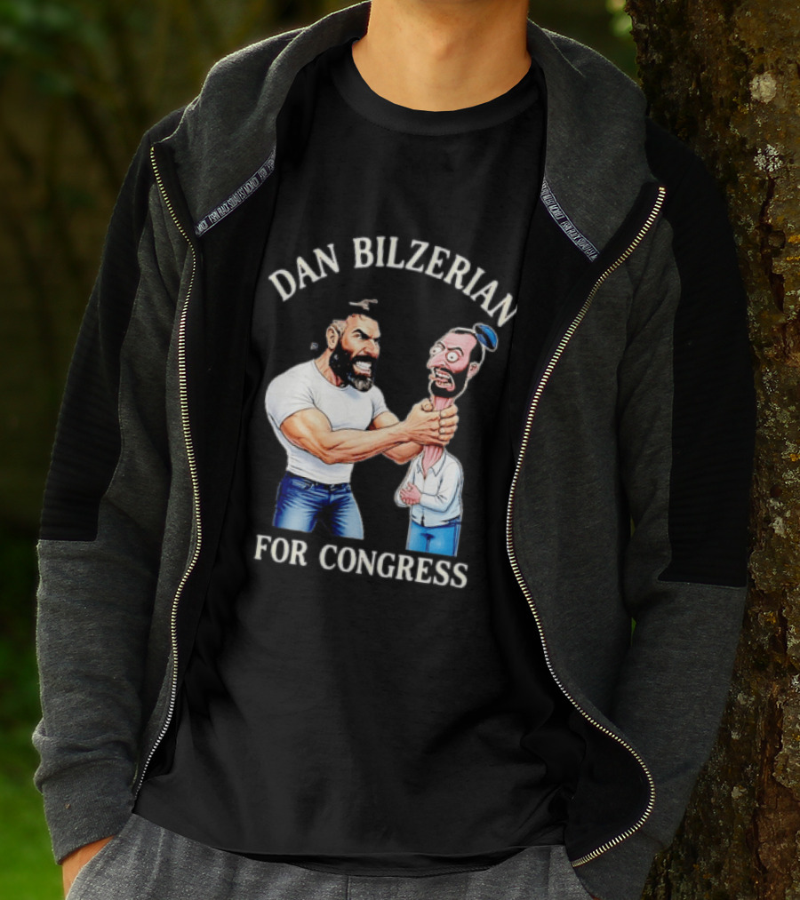 Dan Bilzerian For Congress Political Meme Cartoon T-Shirt