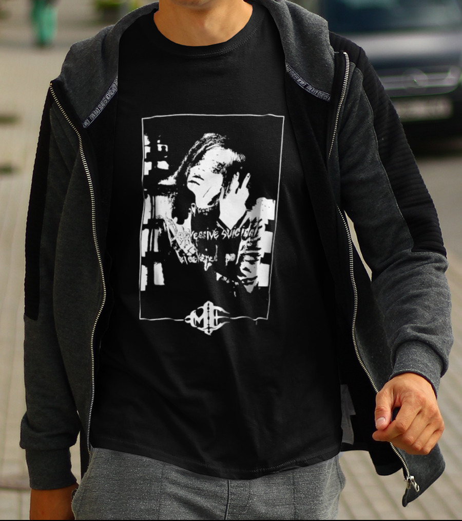 Depressive Suicidal Blackened Pop ME Hand Silhouette Music Vibe T-Shirt