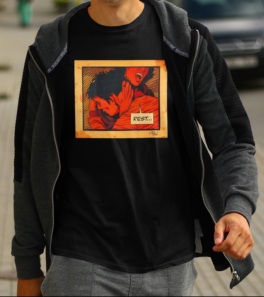 Dumb Dump Rest Vampire Biting Man T-Shirt