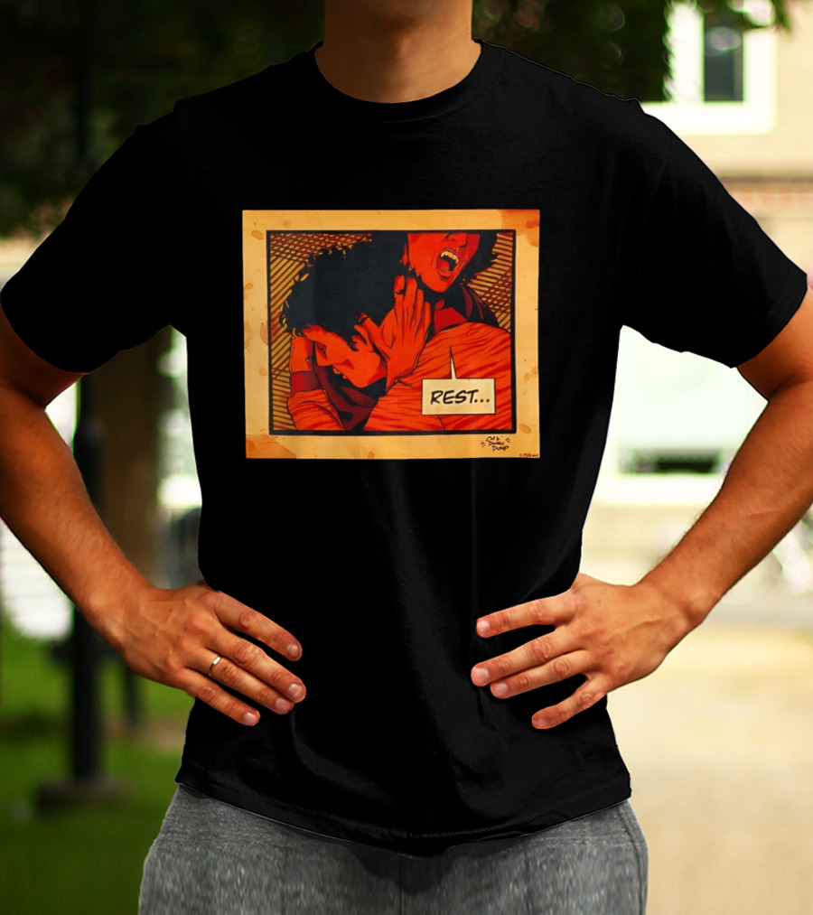 Dumb Dump Rest Vampire Biting Man T-Shirt