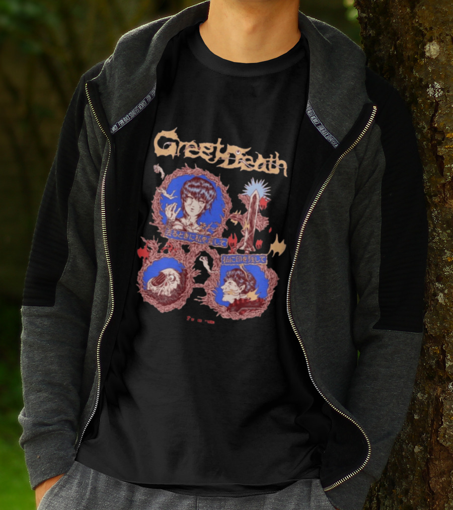 Greet Death Berserk Evil Greed Store Longsleeve Anime Manga Aesthetic T-Shirt